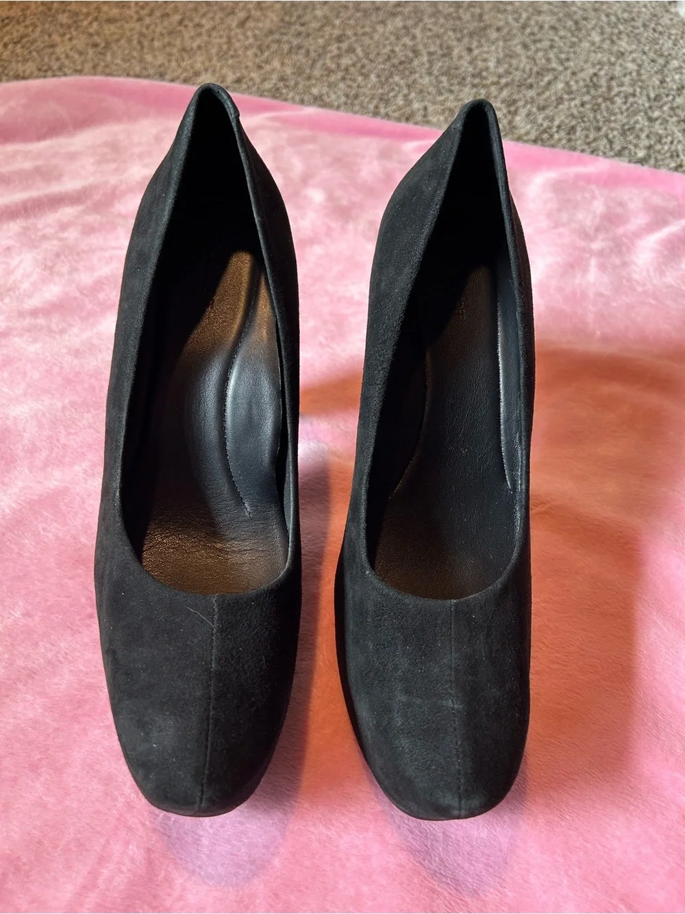 Tara Subkoff Easy Spirit Black Suede Platform Pumps - Women's Heels